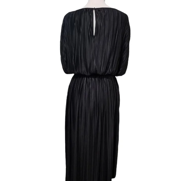 Banana Republic Black Dress | Black Long Pleated Dress for Women Size Sm… - Picture 9 of 17